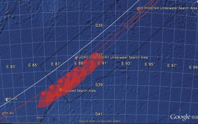 Reconstructing the Malaysian 370 Flight Trajectory by Optimal Search