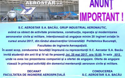 Eveniment FIA-Aerostar mai 2017