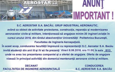 Eveniment FIA-AEROSTAR iunie 2018